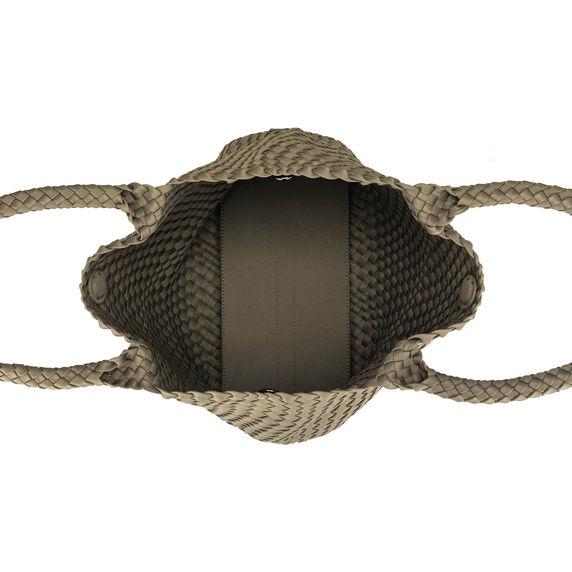 The Hamptons Light Olive NEO 2 Piece Woven Handbag