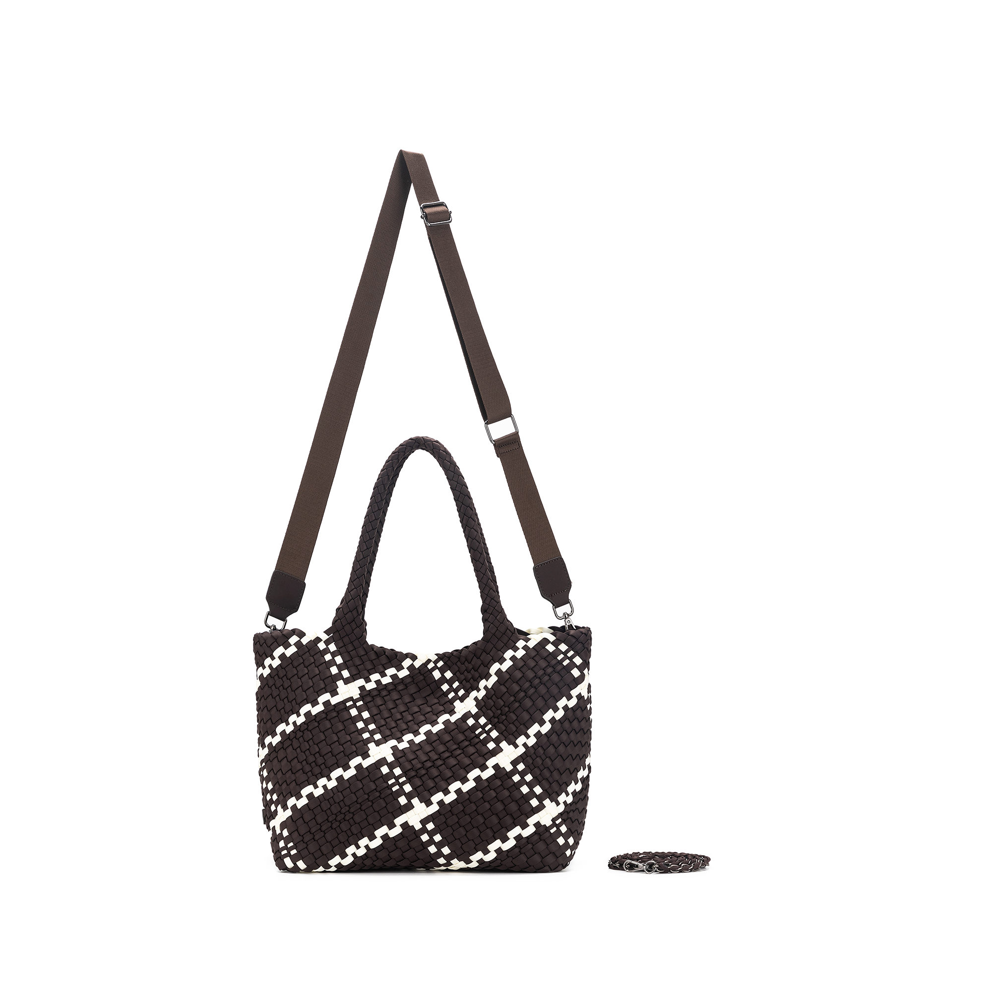 The Hamptons Chocolate 2 Piece NEO  Woven Handbag