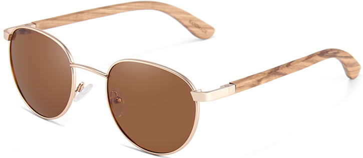 Rebel Premium Round Bamboo Polarised