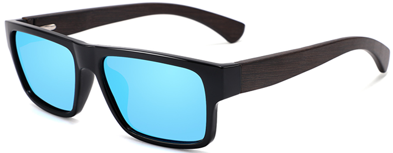 Ed Wood Premium Flat Top Wood Sunglasses Polarised