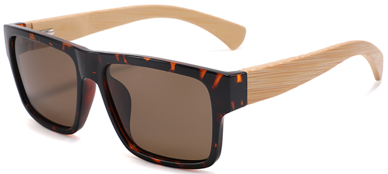 Ed Wood Premium Flat Top Wood Sunglasses Polarised