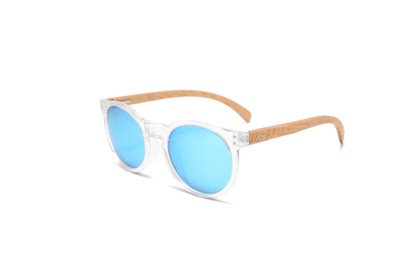 Skylar Round Cateye Wood Sunglasses