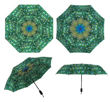 Umbrella - Peacock Feathers