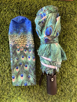 Umbrella - Peacock Feathers