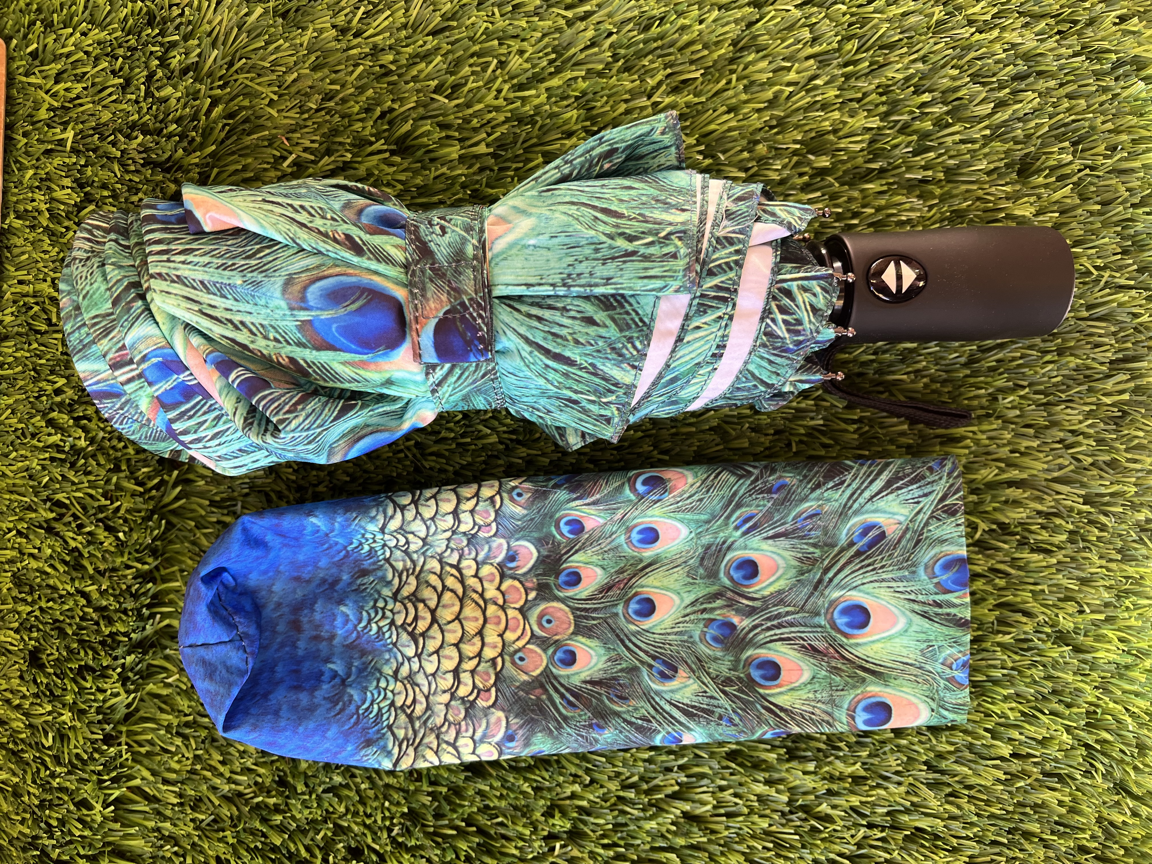 Umbrella - Peacock Feathers