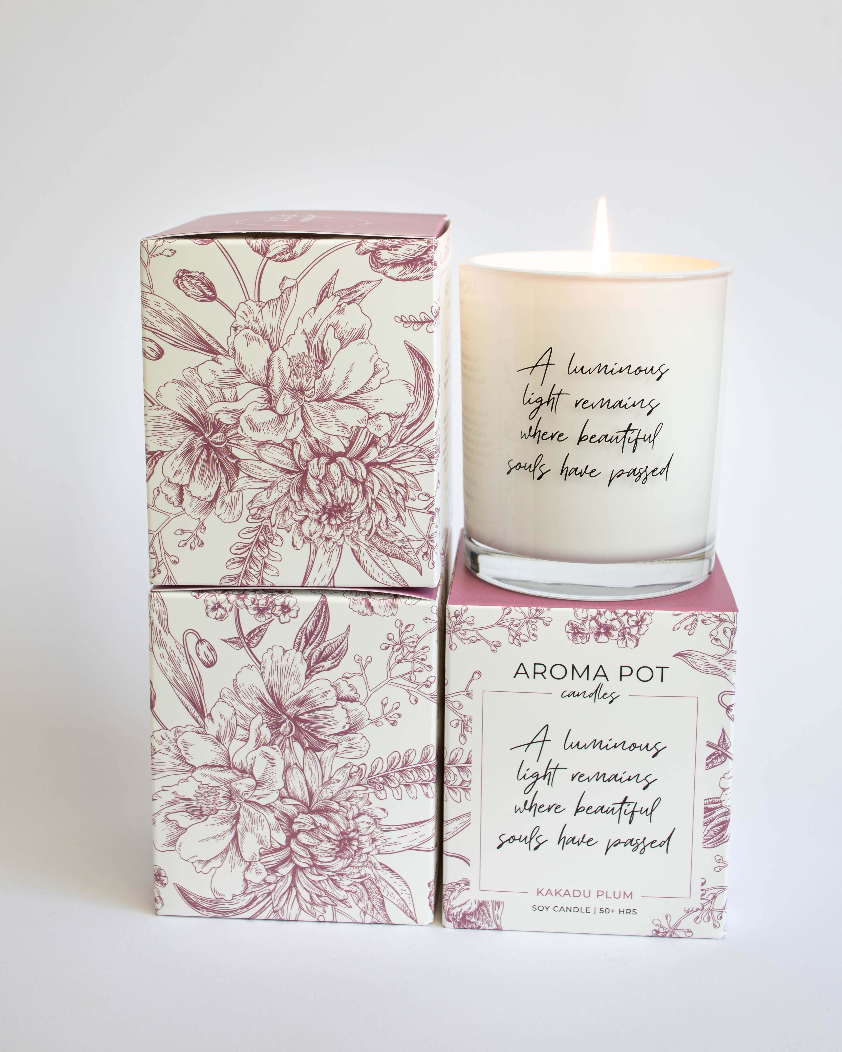 Wholesale Sympathy candle 50+hr/300g Kakadu Plum Aroma Pot Candles Fieldfolio