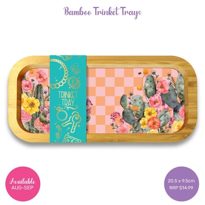 TRINK19 Trinket Tray Margarita Cactus
