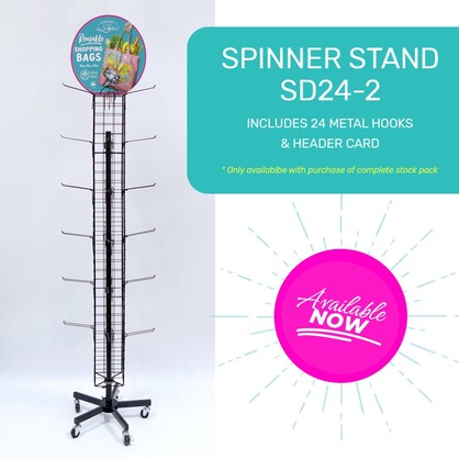 SPINNER STAND for Shopping Bags (Only available when full bag pack ordered.)