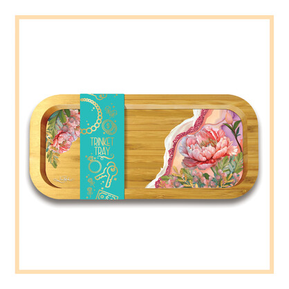 TRINK33 Trinket Tray Peony