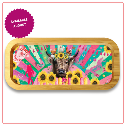 TRINK39 Trinket Tray Carnival Cow