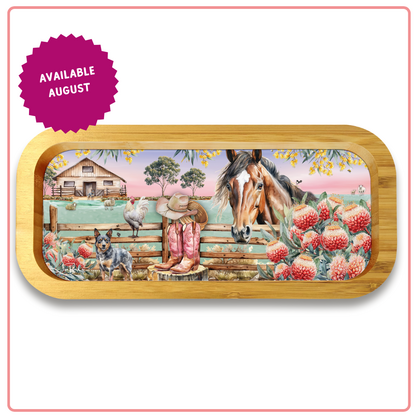 TRINK38 Trinket Tray Country Dusk