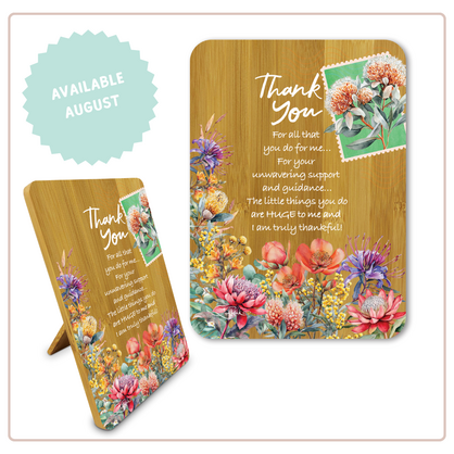 BAP94 Plaque Pretty Postage - Thank You