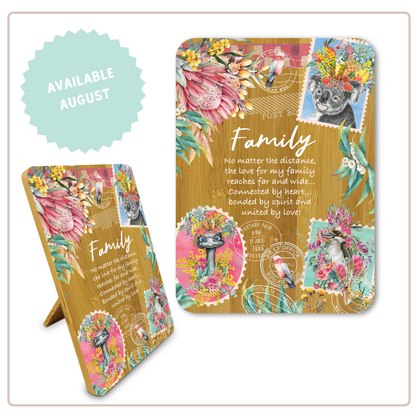BAP93 Plaque Pretty Postage - Family