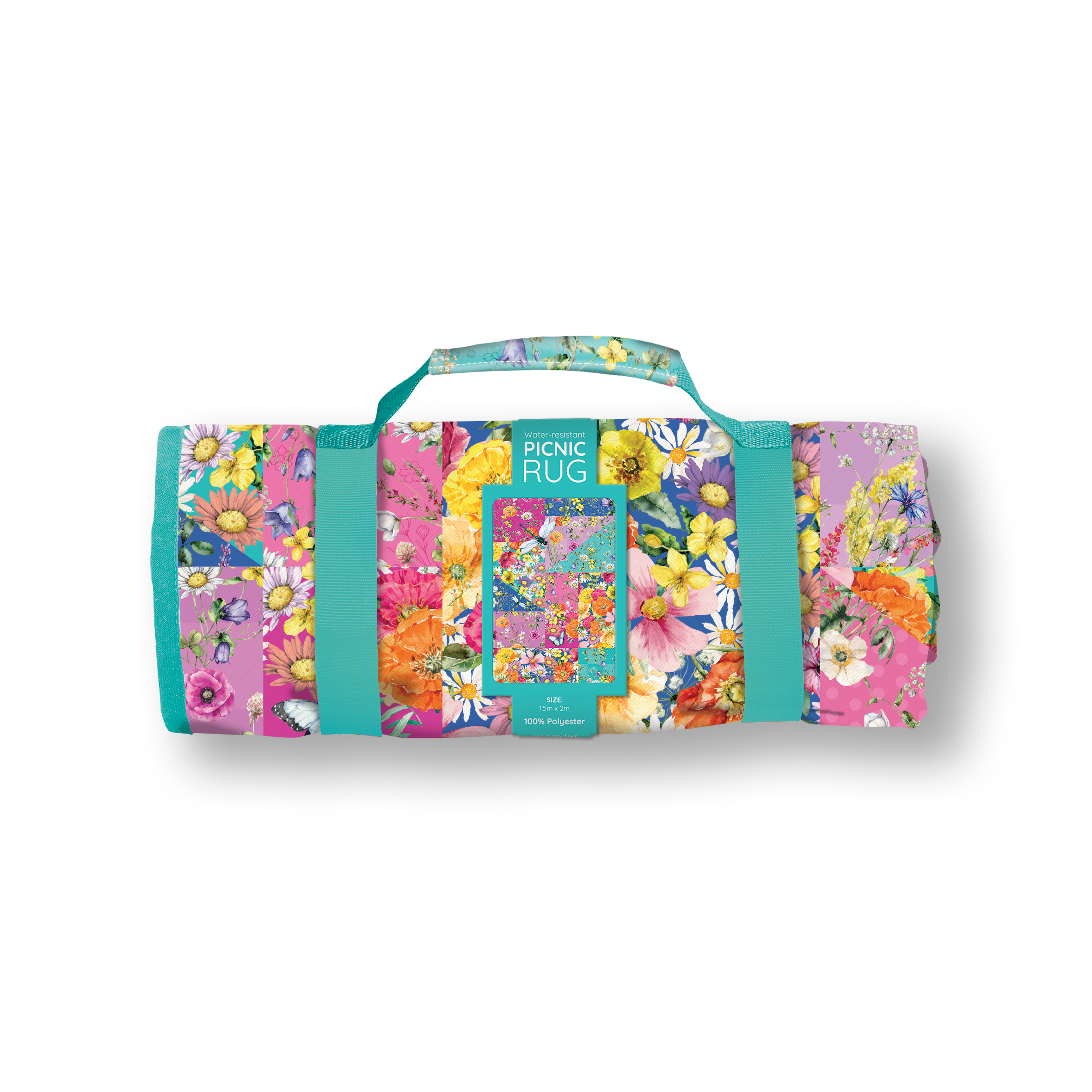 PRUG10 Picnic Rug Wildflower Patch