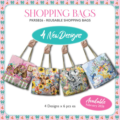 PKRSB26 - Mixed Pack Reusable Shopping Bags