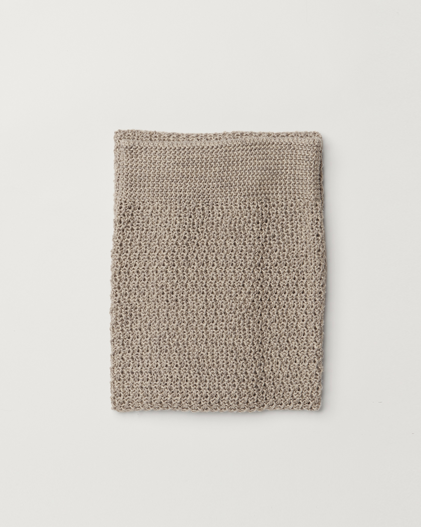 Stella Knitted Pure Linen Hand Towel - Pack of 2 - Dove/Natural