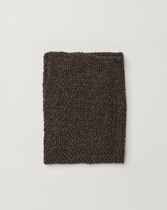 Stella Knitted Pure Linen Hand Towel - Pack of 2 - Charcoal/Black