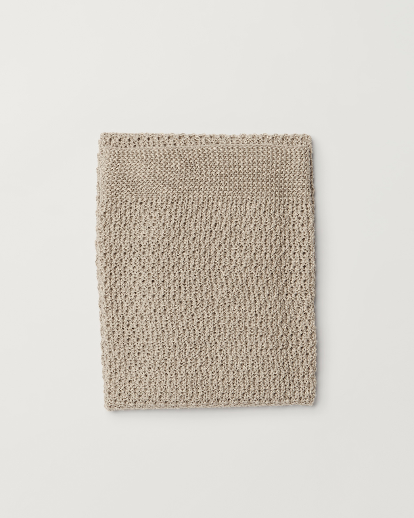 Stella Knitted Pure Linen Hand Towel - Pack of 2 - Natural