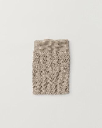 Layla Knitted Linen & Cotton Face Cloth 35cm x 35cm - Natural