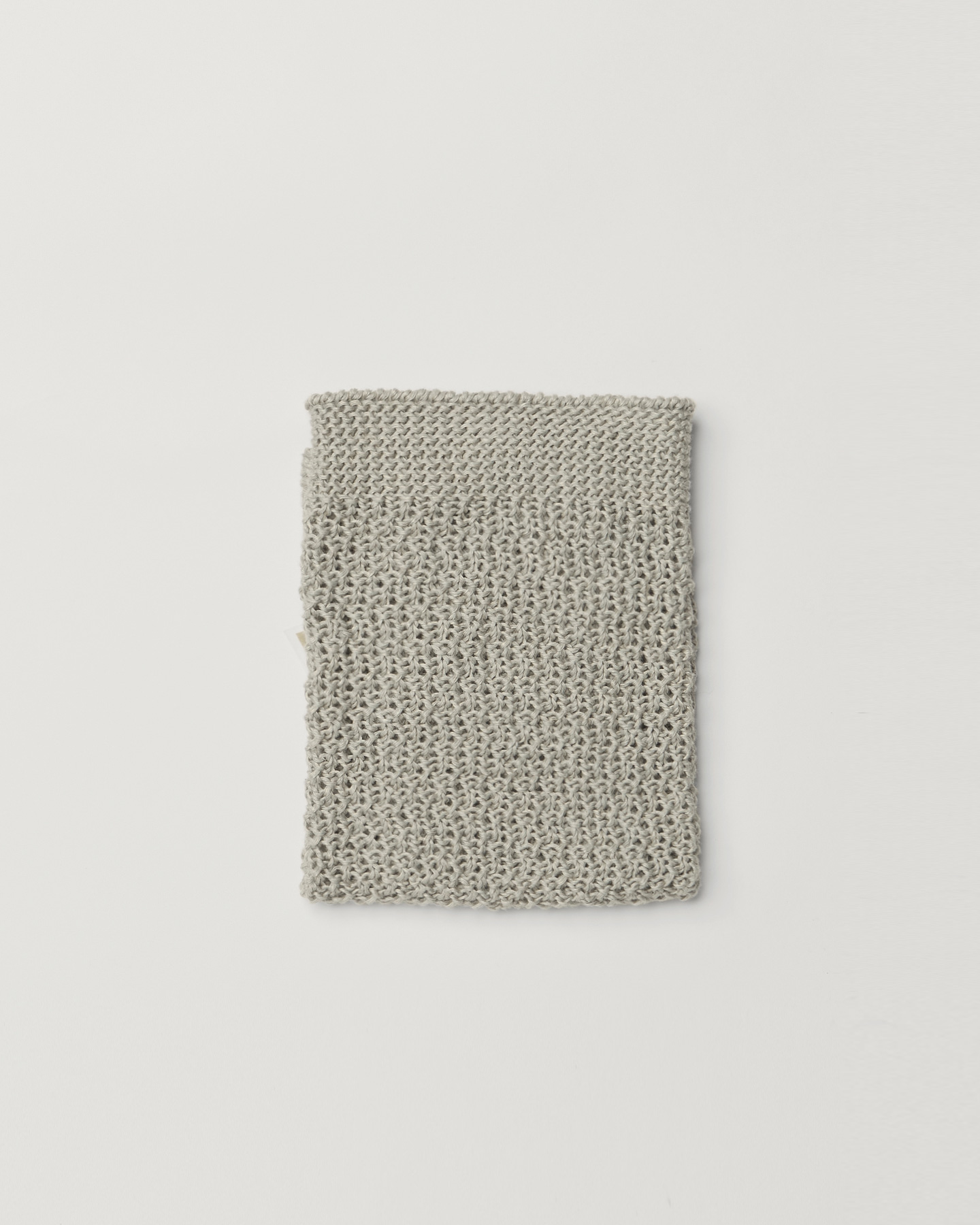 Layla Knitted Linen & Cotton Face Cloth 35cm x 35cm - Seaglass/Natural