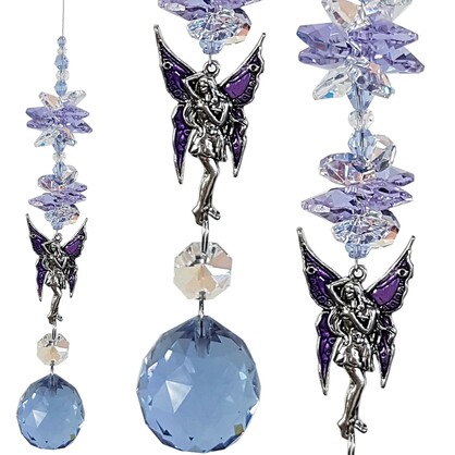 Purple fairy suncatcher 2 sizes