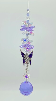 Purple fairy suncatcher 2 sizes