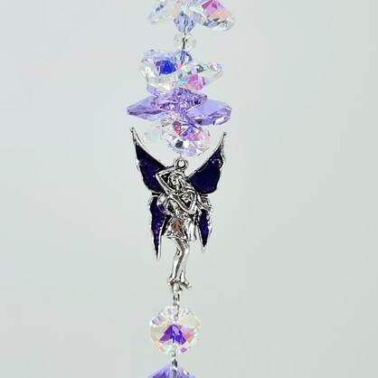 Purple fairy suncatcher 2 sizes