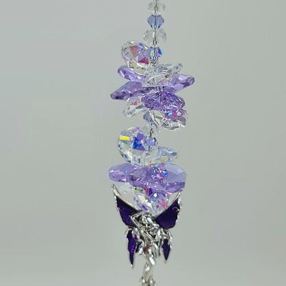 Purple fairy suncatcher 2 sizes