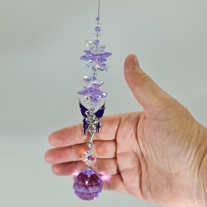 Purple fairy suncatcher 2 sizes