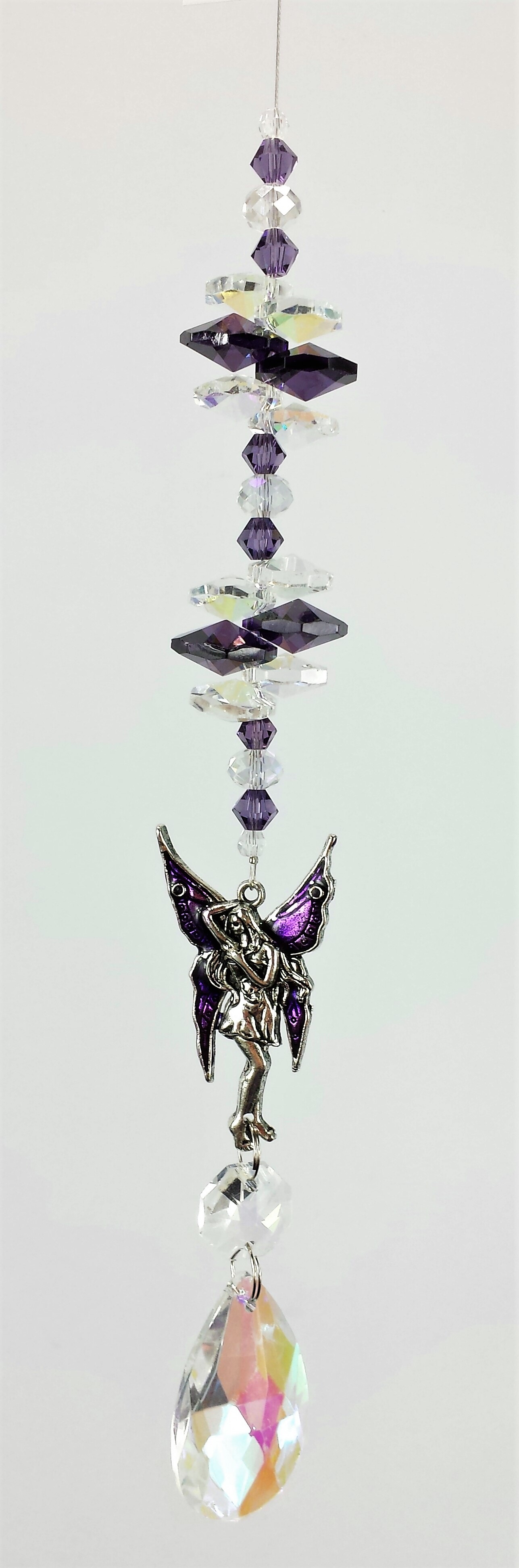 Purple fairy suncatcher 2 sizes