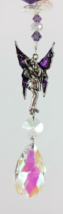 Purple fairy suncatcher 2 sizes