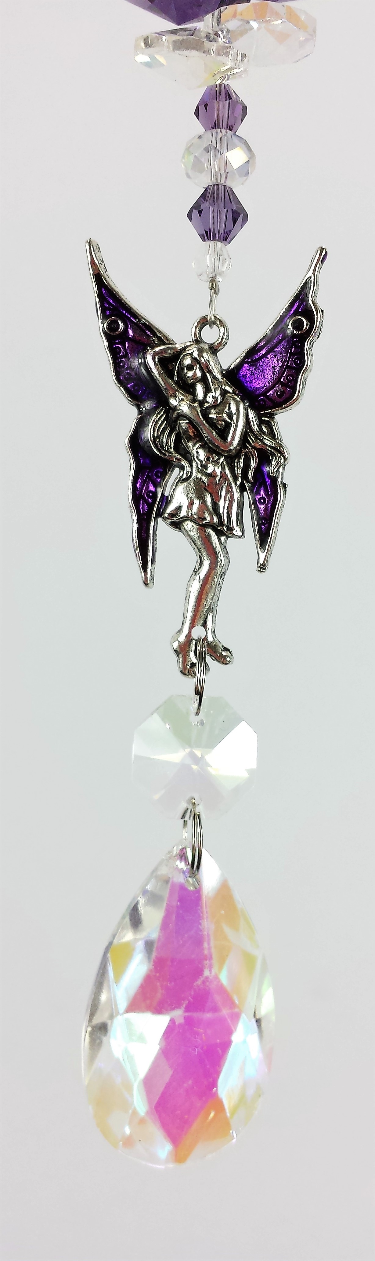 Purple fairy suncatcher 2 sizes