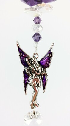 Purple fairy suncatcher 2 sizes
