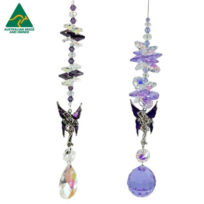 Purple fairy suncatcher 2 sizes