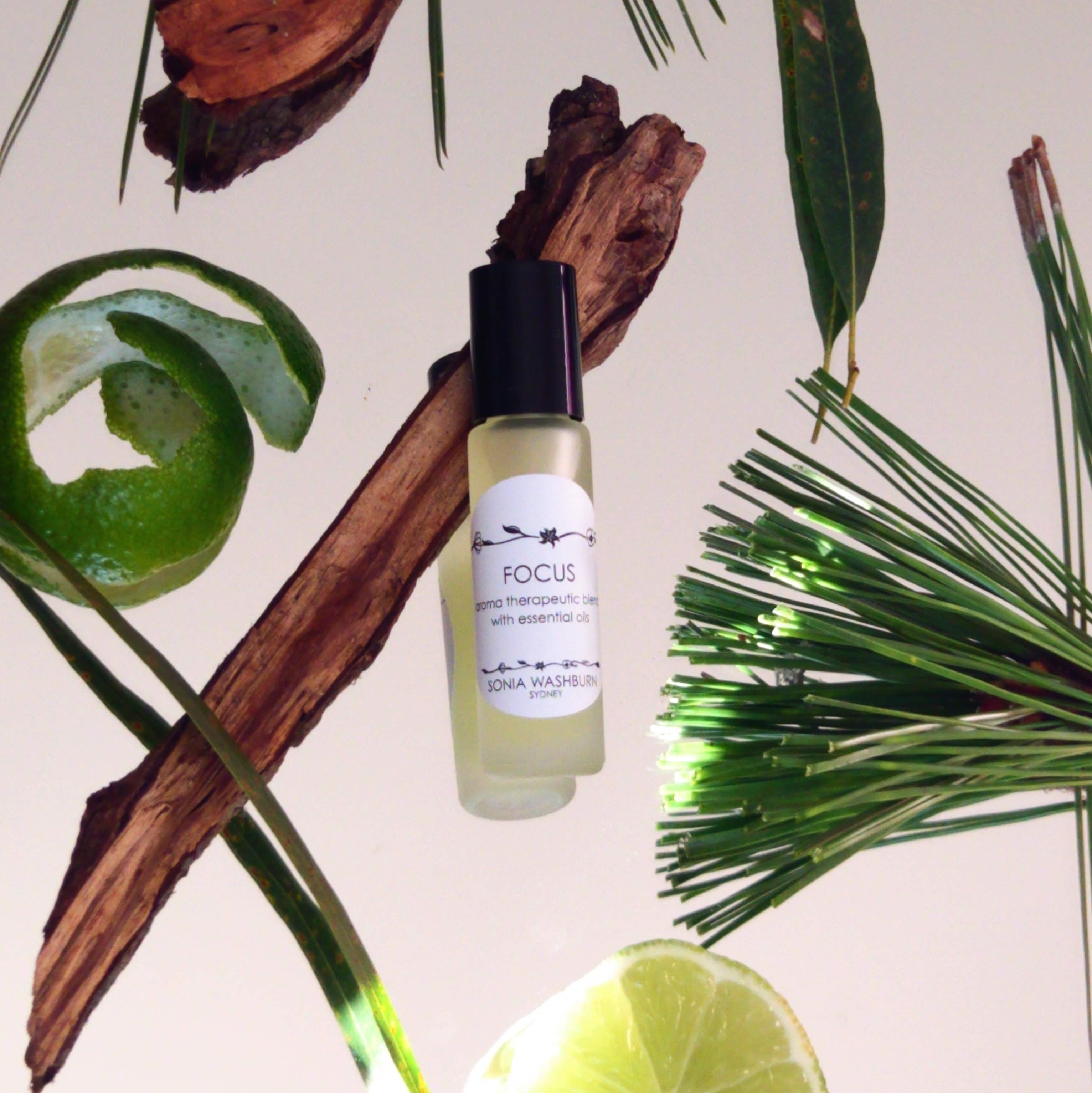 Focus. Aromatherapy blend roll-on oil.