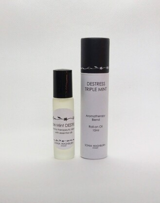 Destress triple mint. Aromatherapy blend roll-on oil