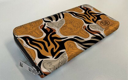 CP Womens Wallet - Tiger Line Drawing