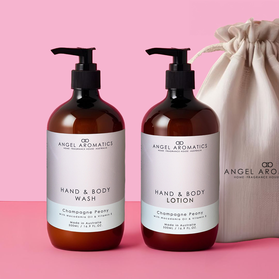 Hand and Body Wash + Lotion 2 x 500ml - Champagne Peony Gift Set