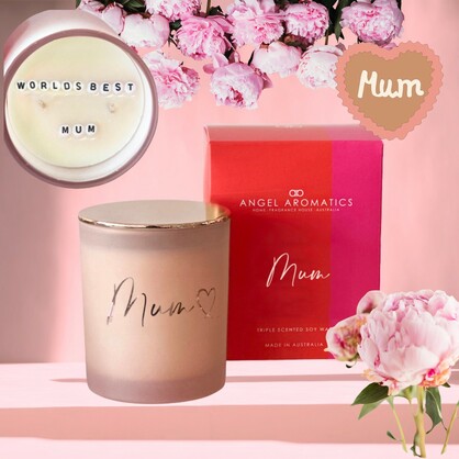 Hidden Message Mother's Day Candle - WORLDS BEST MUM