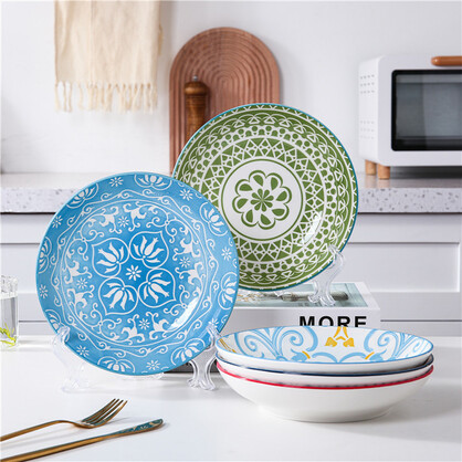 Wholesale DR4322 21cm Morocco Pasta Bowl 24 - Tuscan Homewares