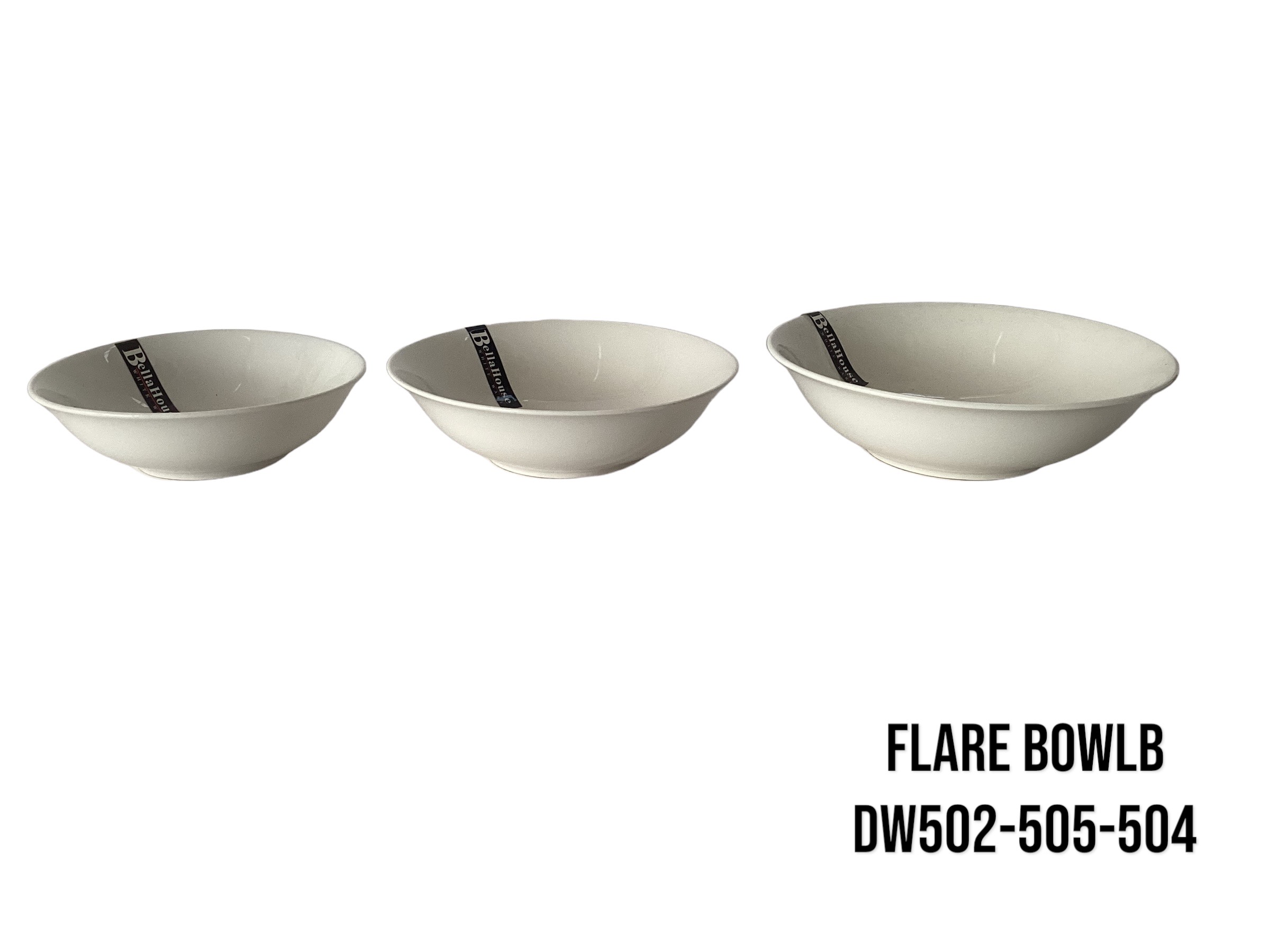 DW504   ** Sold Out ** 23cm Bella House Ceramic Flare Bowl 24