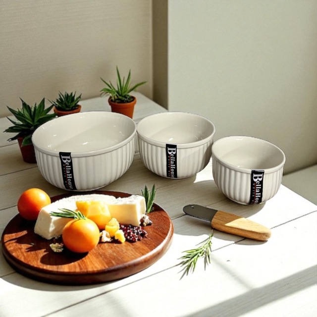 DW663  14.8x7.2cm BH Ribbed Bowl 24
