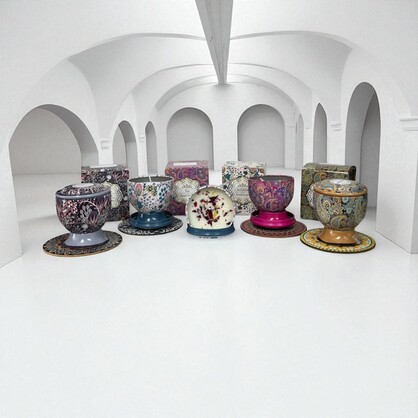 SC0820  Morocco Gift Box 113g Soy Candle Asst 32