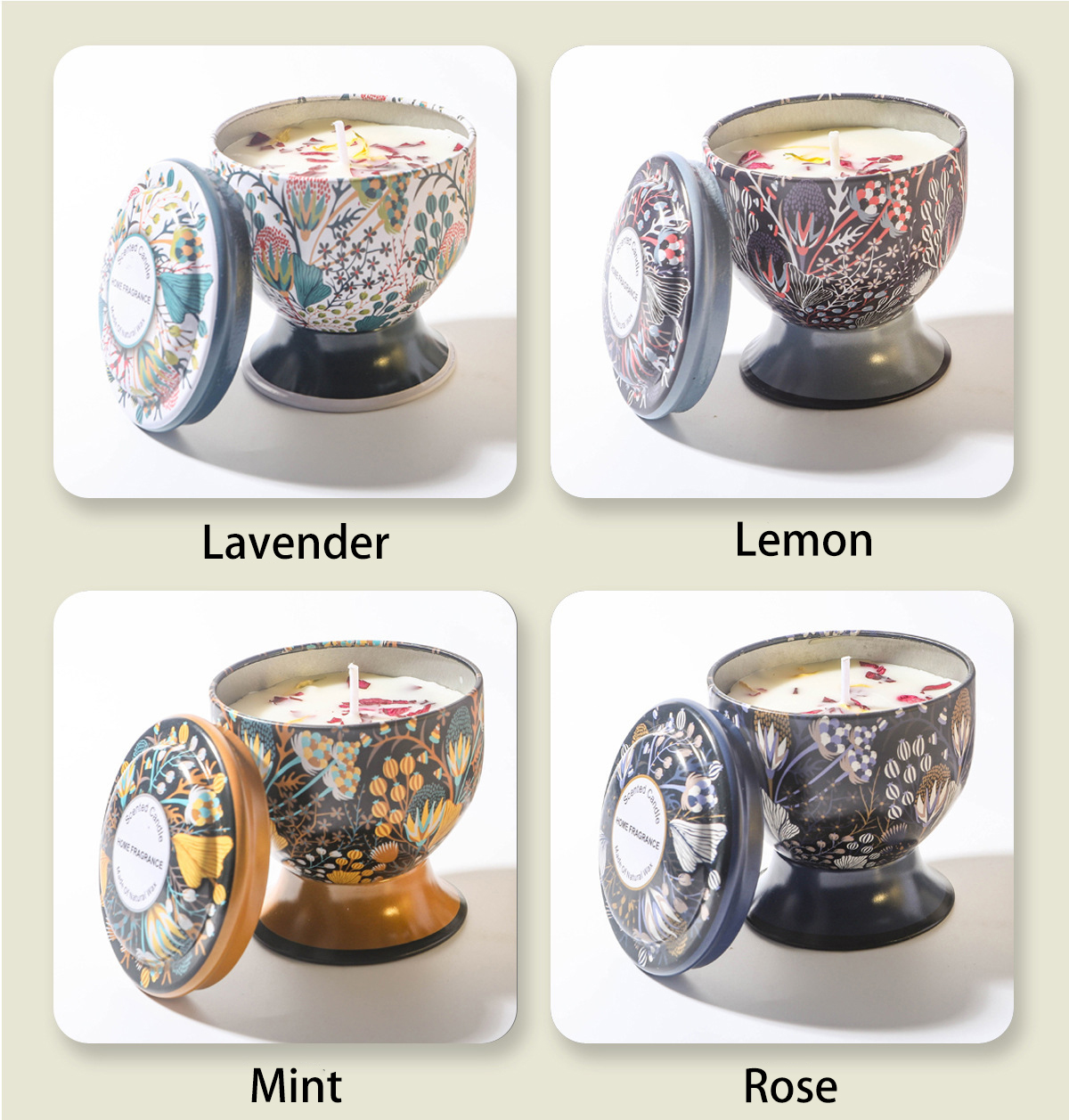 SC0820  Morocco Gift Box 113g Soy Candle Asst 32