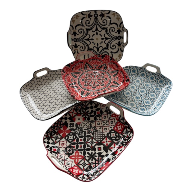 DR4361  21X18.5cm Morocco Square Tapas 12