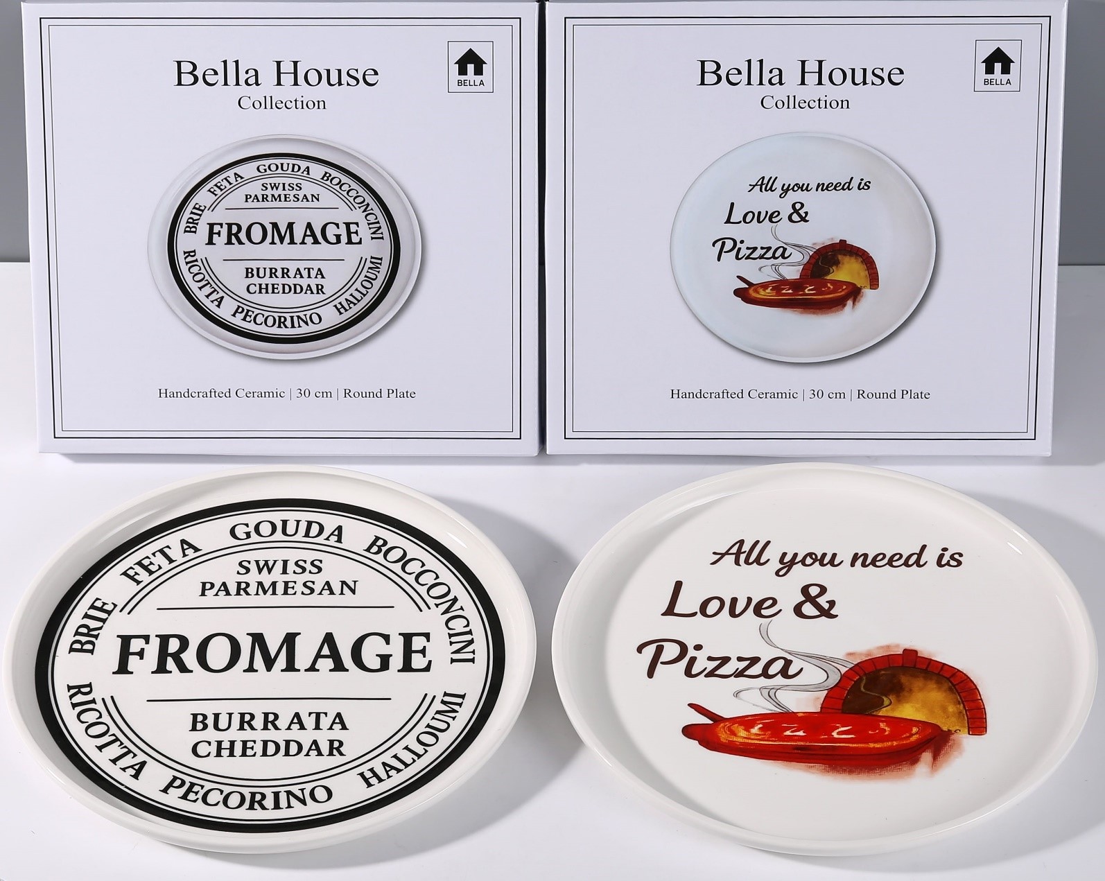 PL1204 30cm BH round plate assorted