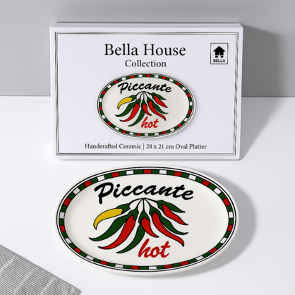 PL1201 28x21cm BH oval platter assorted