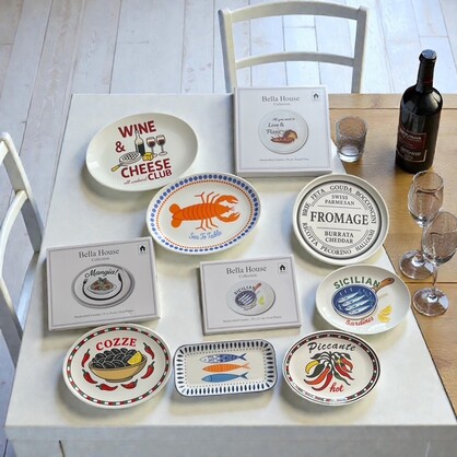 PL1202 31x24cm BH oval platter assorted