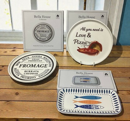 PL1204 30cm BH round plate assorted