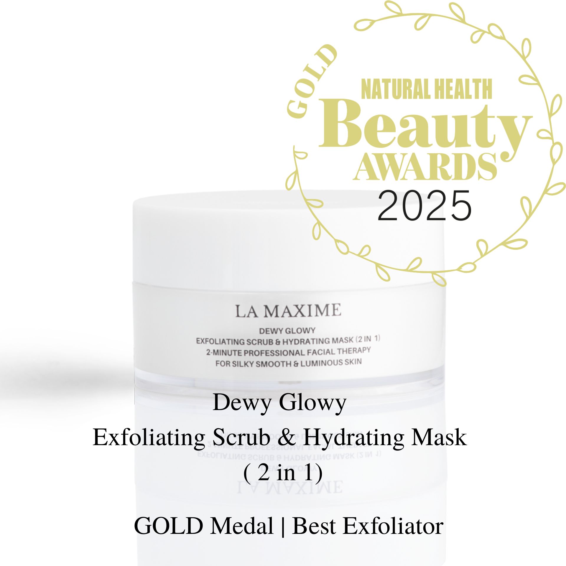 Dewy Glowy Exfoliating Scrub & Brightening (2 in 1) Mask (70g)